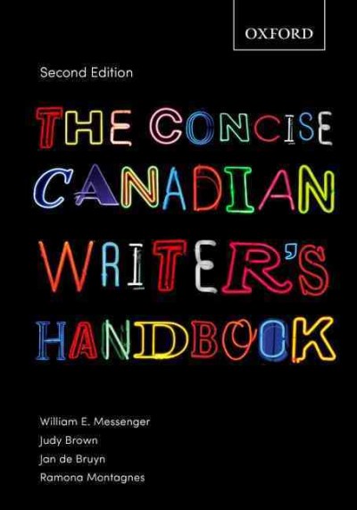 The concise Canadian writer's handbook / William E. Messenger, Judy Brown.