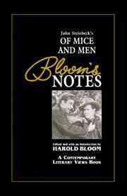 John Steinbeck's Of mice and men / edited and with an introduction by Harold Bloom.