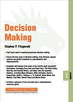 Decision making [electronic resource] / Stephen P. Fitzgerald.