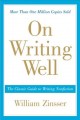 Go to record On writing well : the classic guide to writing nonfiction