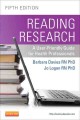 Reading research : a user friendly guide for health professionals  Cover Image