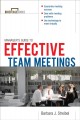 The manager's guide to effective meetings Cover Image