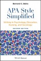 APA style simplified : writing in psychology, education, nursing, and sociology  Cover Image