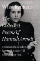 What remains : the collected poems of Hannah Arendt  Cover Image